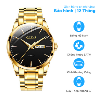 Đồng Hồ Nam Olevs OL16898 Dây Thép Không Gỉ Cao Cấp - Kim Dạ Quang Đẳng Cấp