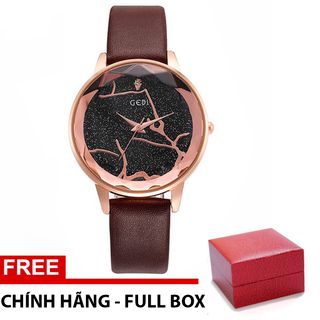Đồng Hồ Nữ GEDI MATRIX GE2066 Dây Da Cao Cấp