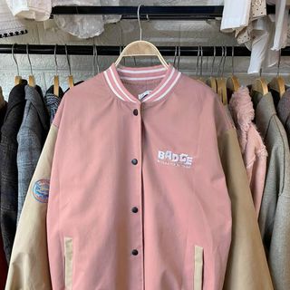 Áo khoác dù thêu BADGE kiểu bomber