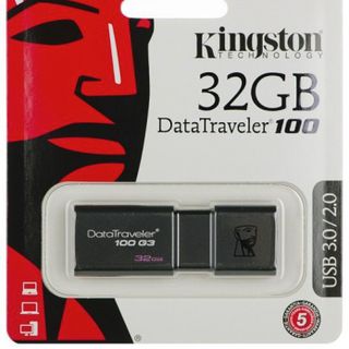 USB 32 GB Kingston DataTraveler 100 G3 USB 3.0 - An Toàn Dữ Liệu Chống Virus