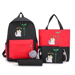 Balo bộ 125k Set balo 4 món chỉ 125k bộ 4 món balo