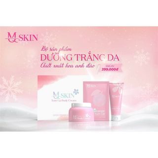 Combo 3 Món BODY DƯỠNG TRẮNG HOA ANH ĐÀO MQ SKIN - TONE UP BODY CREAM