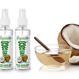 Dầu Dừa Nguyên Chất VietCoco 130ml Mỹ Phẩm Dạng Chai Xịt rất tiện lợi