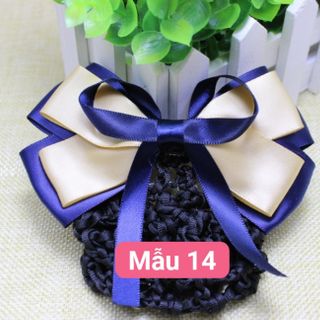 Kẹp búi lưới đẹp nơ lớn