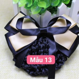 Kẹp búi lưới đẹp nơ lớn
