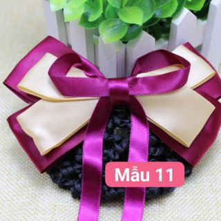 Kẹp búi lưới đẹp nơ lớn