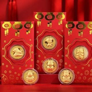 LÌ XÌ ĐỎ TRÂU VÀNG MAY MẮN 2021