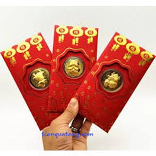 LÌ XÌ ĐỎ TRÂU VÀNG MAY MẮN 2021