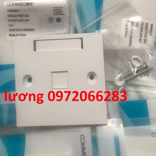 Mặt 1 Port Wallplate AMP Face Plate 1859049-1 mặt nạ vuông