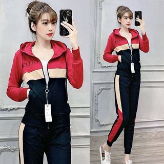 Bộ thể thao áo phối màu siêu đẹp TT441