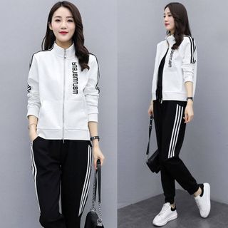 Bộ đồ thể thao áo khoác phối sọc TT451 DEAL HOT
