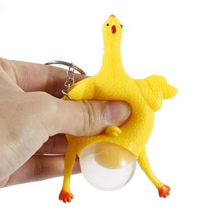Móc khóa gà đẻ trứng độc đáo