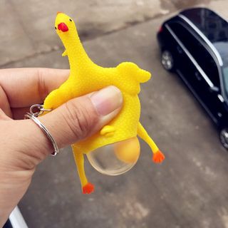Móc khóa gà đẻ trứng độc đáo