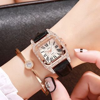 Đồng hồ đính hạt. Tặng thêm 4 cục pin