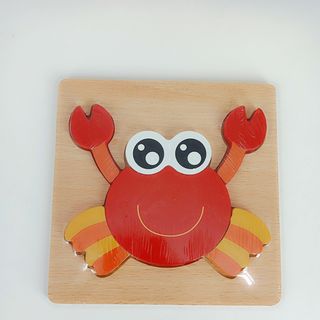 Tranh Ghép Hình Bằng Gỗ 3D Nổi Phù Hợp Với Bé Từ 1 Tuổi Cho Bé Xếp Hình