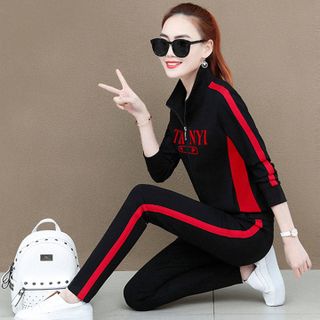 Bộ đồ thể thao áo khoác thêu chữ TIANY TT450 DEAL HOT