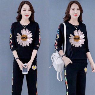 Bộ đồ thể thao hoa cúc đính đá TT449