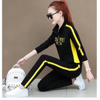 Bộ đồ thể thao áo khoác thêu chữ TIANY TT450
