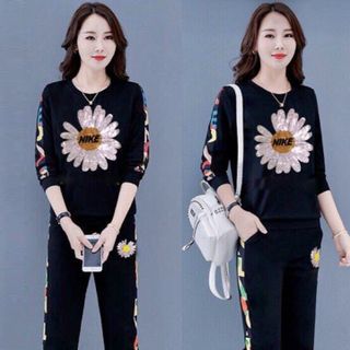 Bộ đồ thể thao hoa cúc đính đá TT449 DEAL HOT