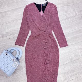 Đầm body vạt chéo