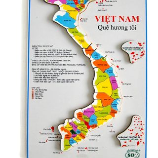 Bản đồ Việt Nam lắp ghép bằng gỗ giá sỉ