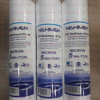 Lõi Lọc Thô PP Nishimen 10 Inch 5 Micron - Lõi Lọc Cặn 10 Inch Nishimen - Lọc Cặn Bẩn Có Hại Trong Nước
