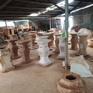 Ghế đôn gốm vintage kiểu cổ xưa- Vintage ceramic stool ( Traditional style)