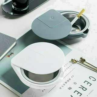 GẠT TÀN THUỐC TÀNG HÌNH DÁN DƯỚI MẶT BÀN BẰNG THÉP KHÔNG RỈ