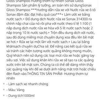 Nước rửa xe Sonax Gloss Shampoo 1000ml
