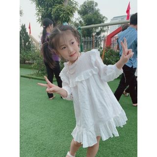 Đầm thêu ren bé gái | Váy bé gái, đầm bé gái THIẾT KẾ {Sỉ buôn toàn quốc} [GIÁ RẺ]