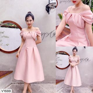 Đầm dự tiệc sang trọng (Hồng)