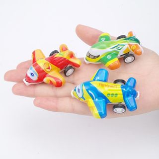 Đồ chơi mô hình máy bay chở khách mini chạy trớn nhiều màu sắc