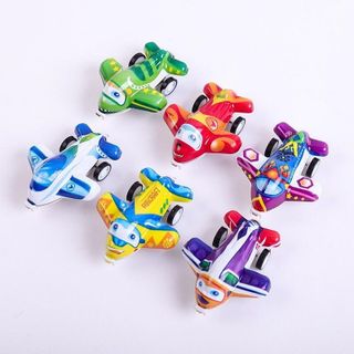 Đồ chơi mô hình máy bay chở khách mini chạy trớn nhiều màu sắc