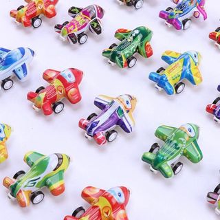 Đồ chơi mô hình máy bay chở khách mini chạy trớn nhiều màu sắc