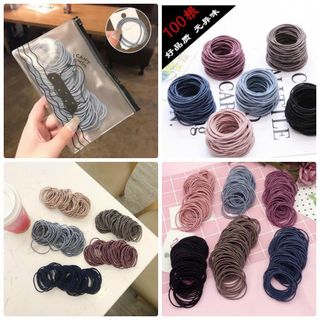 SET THUN CỘT TÓC 100 DÂY ĐỦ MÀU