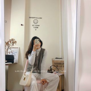 Áo giữ nhiệt kẻ lót lông