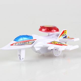 Máy bay phi cơ dây rút chạy được có đèn xoay 360 độ