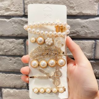 SET 6 KẸP TÓC NGỌC TRÁI ĐÍNH ĐÁ
