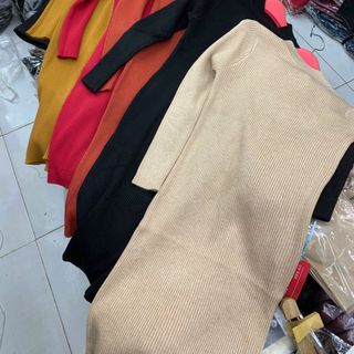Đầm len body cổ 3 phân