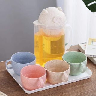 CỐC UỐNG NƯỚC LÚA MẠCH NHIỀU MÀU