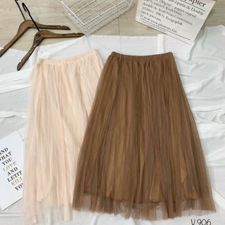 Chân váy voan lưới