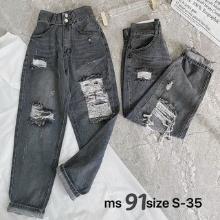 Quần baggy jean nữ rách size đại Ms92 kho chuyên sỉ jean 2KJean