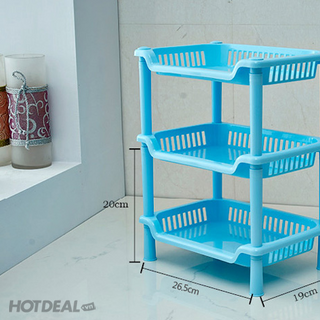 Kệ 3 tầng nhựa mini