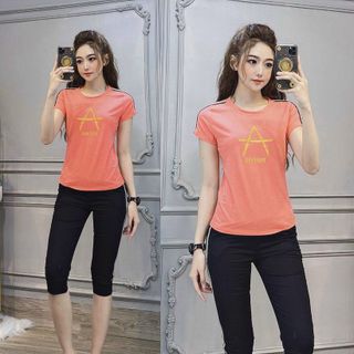 Bộ đồ thể thao thêu chữ A TT305