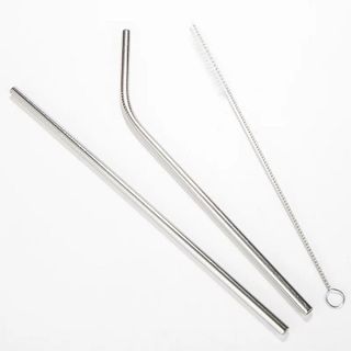 Bộ cặp ống hút inox kèm cọ rửa