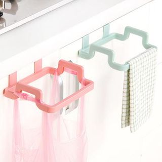 Giá treo túi đựng rác gắn kệ tủ bếp tiện lợi bằng inox
