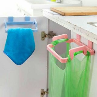 Giá treo túi đựng rác gắn kệ tủ bếp tiện lợi bằng inox