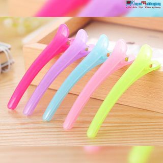 Bộ 5 chiếc kẹp tóc nhựa cứng hình mỏ vịt