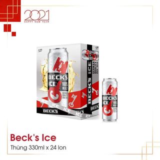Bia Beck Ice thùng 24 lon Trúng thưởng 100%