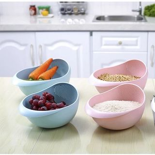 Rổ Vo Gạo Đậu Rửa Rau Quả Đa Năng Size Nhỏ